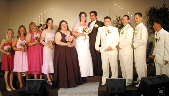 Brian and Anya's wedding - group shot 1