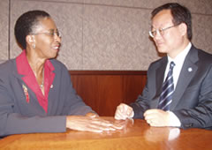 Ilryong Moon with Supervisor Cathy Hudgins