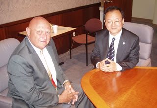 Ilryong with Supervisor Gerry Hyland