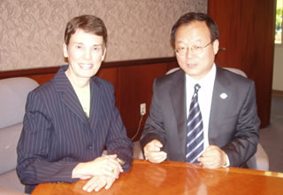 Ilryong with Supervisor Linda Smyth